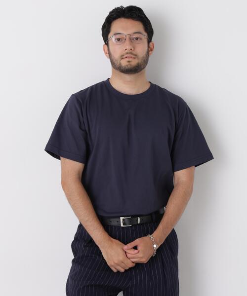 NANO universe(ナノユニバース)の「USA×COOLMAX(R) Tシャツ 半袖(Tシャツ/カットソー・メンズ・ネイビー/ブラック/ホワイト・L/M/XL/S)」の12枚目の写真