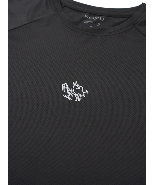 KOYU (コユ)（コユ）の「アスキン クールドライメッシュショートスリーブ[ブラック]（Tシャツ/カットソー・メンズ・その他・1/2/3）」の3枚目の写真