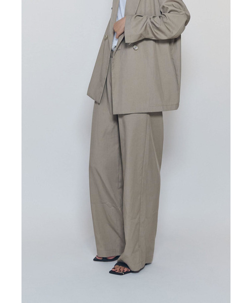 1er Arrondissement(プルミエアロンディスモン)の「テンセルワイドパンツ(その他パンツ・レディース・ベージュ/ブラウン系その他5・36/38)」の12枚目の写真
