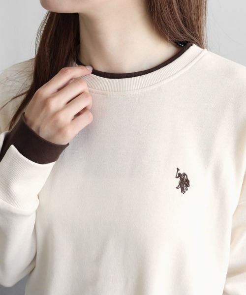 Pierrot(ピエロ)の「U.S. POLO ASSN. レイヤード風スウェット(スウェット・レディース・ブラウン/アイボリー/杢グレー/ブラック・L/LL/M)」の20枚目の写真