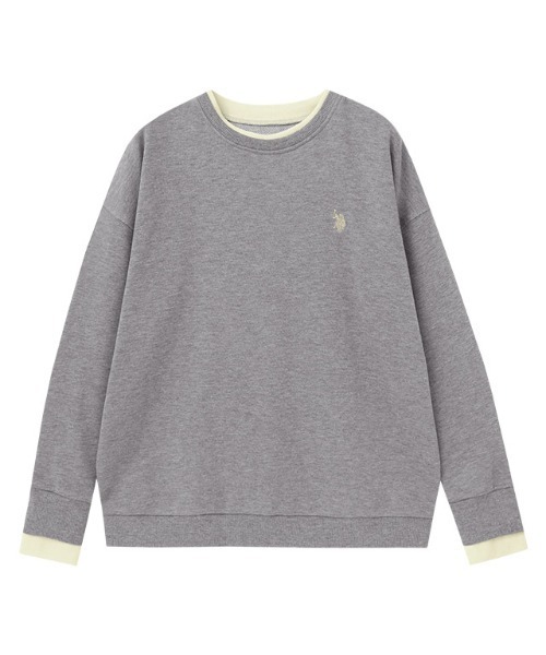 Pierrot(ピエロ)の「U.S. POLO ASSN. レイヤード風スウェット(スウェット・レディース・ブラウン/アイボリー/杢グレー/ブラック・L/LL/M)」の11枚目の写真