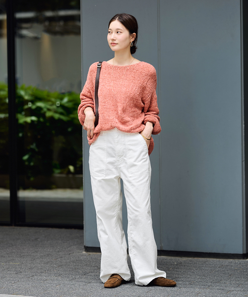 FRAMeWORK(フレームワーク)の「ミリタリースラブベイカーパンツ(カーゴパンツ・レディース・ブラック/ホワイト/カーキ・38/40/36)」の17枚目の写真