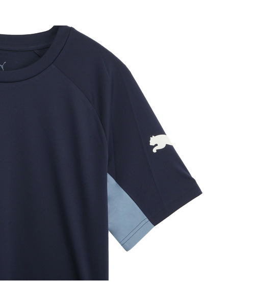 PUMA(プーマ)の「PUMA プーマ メンズ サッカー INDIVILIGA 半袖 シャツ(Tシャツ/カットソー・メンズ・ネイビー×ホワイト・X-LARGE/MEDIUM/LARGE/XX-LARGE)」の3枚目の写真