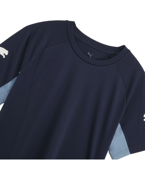 PUMA(プーマ)の「PUMA プーマ メンズ サッカー INDIVILIGA 半袖 シャツ(Tシャツ/カットソー・メンズ・ネイビー×ホワイト・X-LARGE/MEDIUM/LARGE/XX-LARGE)」の5枚目の写真