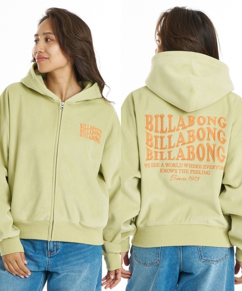 BILLABONG（ビラボン）の「BILLABONG ウィメンズ SUEDE BONDING FLEECE ZIP PARKA パーカー 【2026年秋冬モデル】/ビラボンスウェードライクジップアップパーカー（パーカー・レディース・ホワイト/ブルー系その他/ブラウン系その他/オフホワイト・MEDIUM）」の4枚目の写真