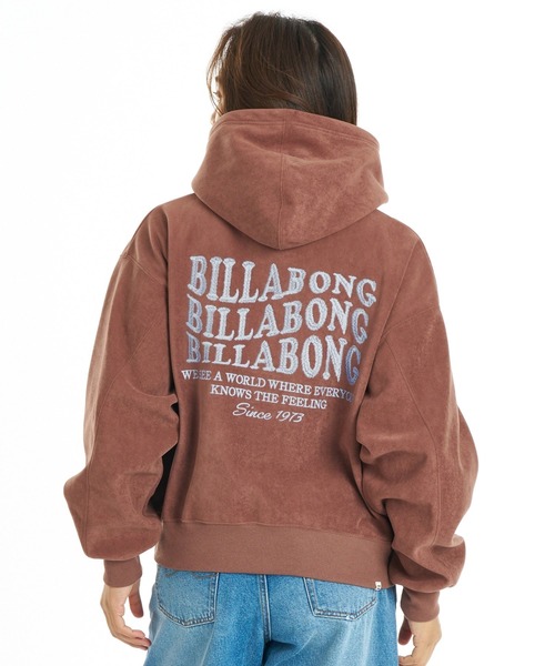 BILLABONG（ビラボン）の「BILLABONG ウィメンズ SUEDE BONDING FLEECE ZIP PARKA パーカー 【2026年秋冬モデル】/ビラボンスウェードライクジップアップパーカー（パーカー・レディース・ホワイト/ブルー系その他/ブラウン系その他/オフホワイト・MEDIUM）」の14枚目の写真
