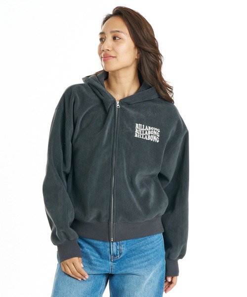 BILLABONG（ビラボン）の「BILLABONG ウィメンズ SUEDE BONDING FLEECE ZIP PARKA パーカー 【2026年秋冬モデル】/ビラボンスウェードライクジップアップパーカー（パーカー・レディース・ホワイト/ブルー系その他/ブラウン系その他/オフホワイト・MEDIUM）」の21枚目の写真