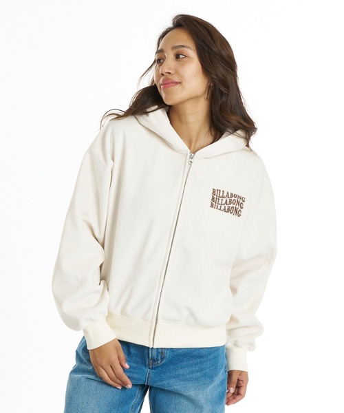 BILLABONG（ビラボン）の「BILLABONG ウィメンズ SUEDE BONDING FLEECE ZIP PARKA パーカー 【2026年秋冬モデル】/ビラボンスウェードライクジップアップパーカー（パーカー・レディース・ホワイト/ブルー系その他/ブラウン系その他/オフホワイト・MEDIUM）」の22枚目の写真