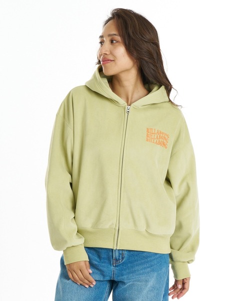 BILLABONG（ビラボン）の「BILLABONG ウィメンズ SUEDE BONDING FLEECE ZIP PARKA パーカー 【2026年秋冬モデル】/ビラボンスウェードライクジップアップパーカー（パーカー・レディース・ホワイト/ブルー系その他/ブラウン系その他/オフホワイト・MEDIUM）」の6枚目の写真