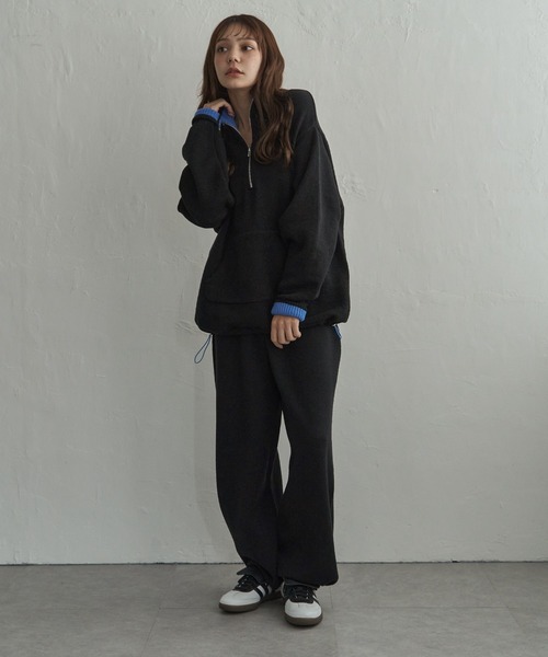 notch.(ノッチ)の「バイカラードローコードニットパンツ(その他パンツ・レディース・ライトグレー/ブラック/グレー・M/TM)」の12枚目の写真