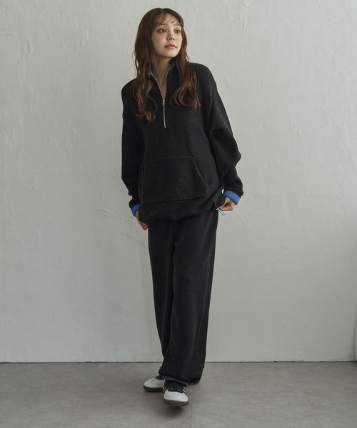notch.(ノッチ)の「バイカラードローコードニットパンツ(その他パンツ・レディース・ライトグレー/ブラック/グレー・M/TM)」の13枚目の写真