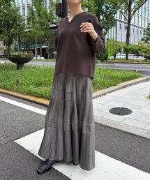 Jena espace merveilleux | ティアードプリーツスカート(スカート)