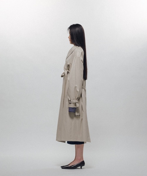 KEISUKEYOSHIDA(ケイスケヨシダ)の「Belted Trench Coat(その他アウター・レディース・ベージュ/ブラック・S/L/M)」の10枚目の写真