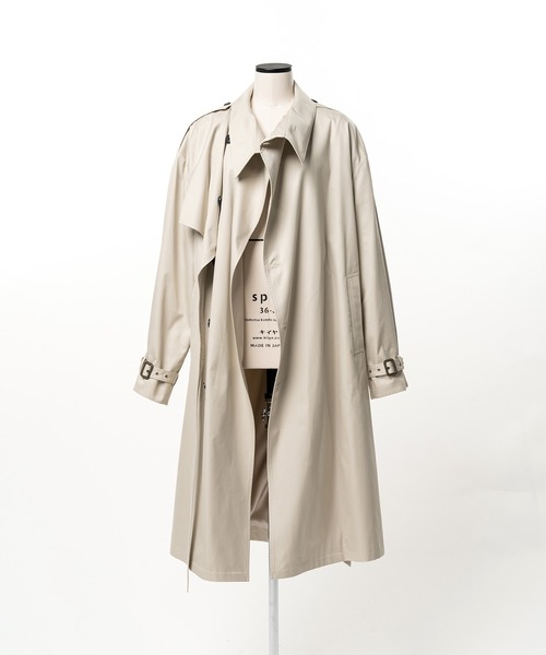 KEISUKEYOSHIDA(ケイスケヨシダ)の「Belted Trench Coat(その他アウター・レディース・ベージュ/ブラック・S/L/M)」の3枚目の写真