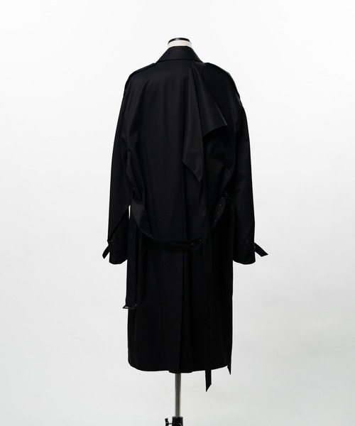 KEISUKEYOSHIDA(ケイスケヨシダ)の「Belted Trench Coat(その他アウター・レディース・ベージュ/ブラック・S/L/M)」の6枚目の写真