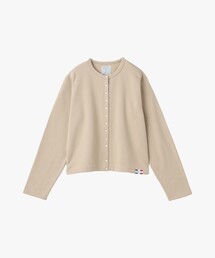 オーガニックコットン メルトン 長袖 カーディガンプレッション "Le Classique"