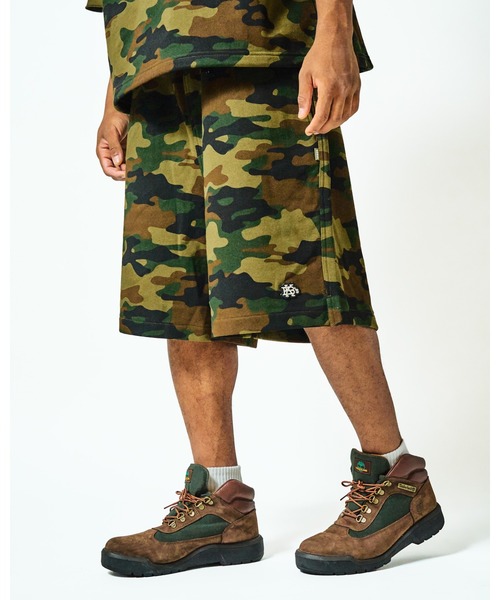 KEBOZ(ケボズ)の「EFG WAPPEN SWEAT SHORTS(スウェットパンツ・メンズ・アッシュグレー/ブラック/ネイビー/インディゴブルー/カモフラージュ・M/L/XL/2XL)」の7枚目の写真