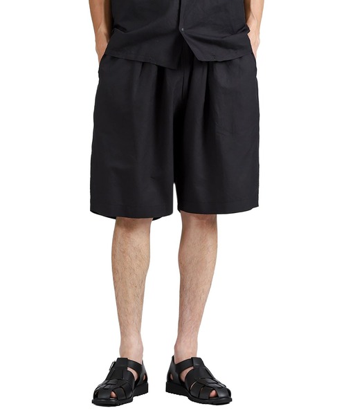GOLD（ゴールド）の「GOLD / ゴールド：COTTON / RAMIE BORAD EASY SHORTS：26A-GL52613[MUS]（その他パンツ・メンズ・ブラック・S）」の5枚目の写真