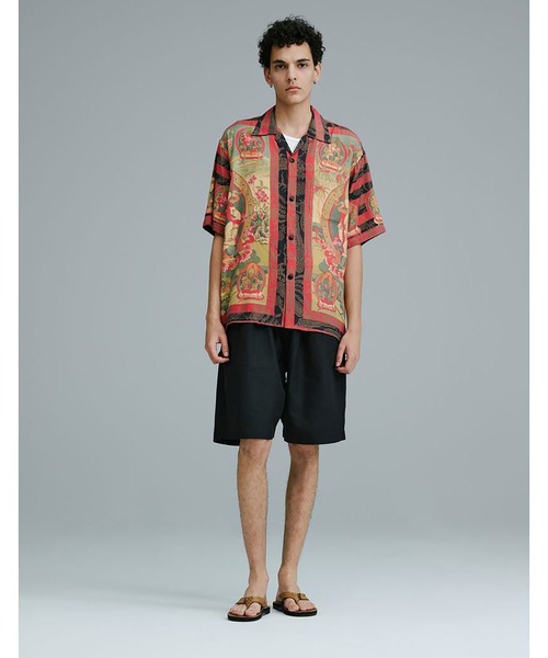 GOLD（ゴールド）の「GOLD / ゴールド：COTTON / RAMIE BORAD EASY SHORTS：26A-GL52613[MUS]（その他パンツ・メンズ・ブラック・S）」の9枚目の写真