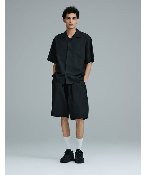 GOLD（ゴールド）の「GOLD / ゴールド：COTTON / RAMIE BORAD EASY SHORTS：26A-GL52613[MUS]（その他パンツ・メンズ・ブラック・S）」の10枚目の写真