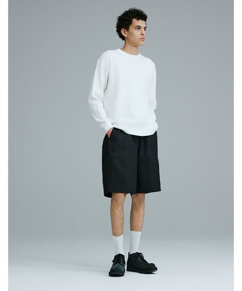 GOLD（ゴールド）の「GOLD / ゴールド：COTTON / RAMIE BORAD EASY SHORTS：26A-GL52613[MUS]（その他パンツ・メンズ・ブラック・S）」の12枚目の写真