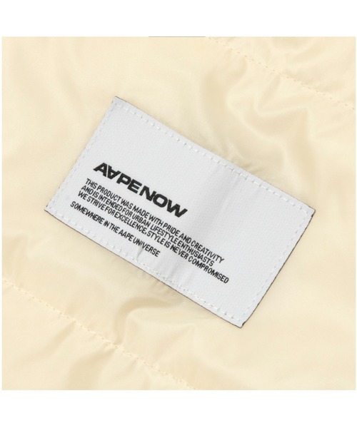 AAPE BY A BATHING APE(エーエイプバイアベイシングエイプ)の「AAPE NOW DOWN JACKET(ダウンジャケット/コート・メンズ・ブラック/アイボリー・MEDIUM/LARGE/X-LARGE/SMALL)」の6枚目の写真