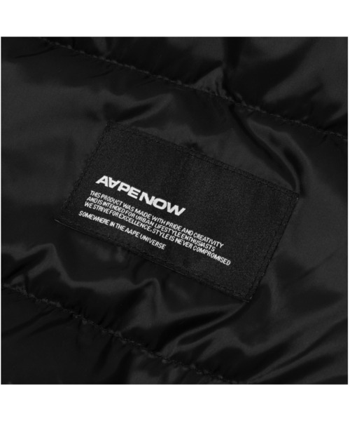 AAPE BY A BATHING APE(エーエイプバイアベイシングエイプ)の「AAPE NOW DOWN JACKET(ダウンジャケット/コート・メンズ・ブラック/アイボリー・MEDIUM/LARGE/X-LARGE/SMALL)」の10枚目の写真