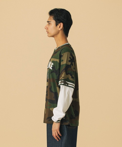 XLARGE(エクストララージ)の「XLARGE 91LAYERD L/S TEE(Tシャツ/カットソー・メンズ・ブラック/カモフラージュ・L/XL/S/M)」の11枚目の写真