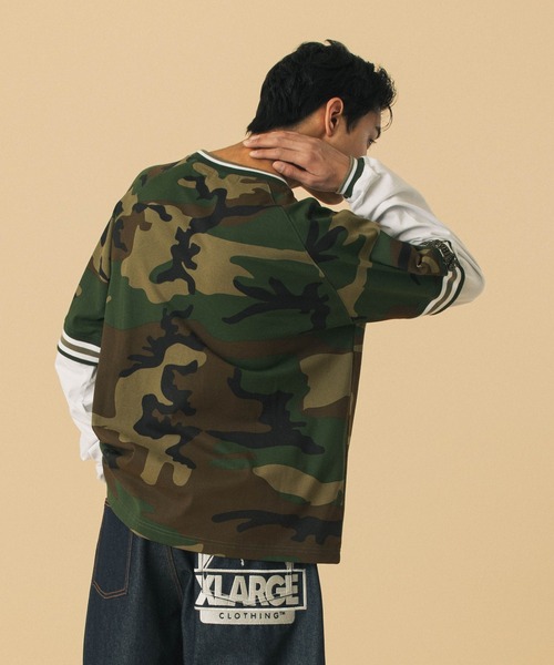 XLARGE(エクストララージ)の「XLARGE 91LAYERD L/S TEE(Tシャツ/カットソー・メンズ・ブラック/カモフラージュ・L/XL/S/M)」の12枚目の写真