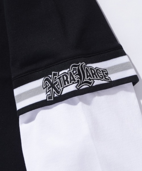 XLARGE(エクストララージ)の「XLARGE 91LAYERD L/S TEE(Tシャツ/カットソー・メンズ・ブラック/カモフラージュ・L/XL/S/M)」の4枚目の写真