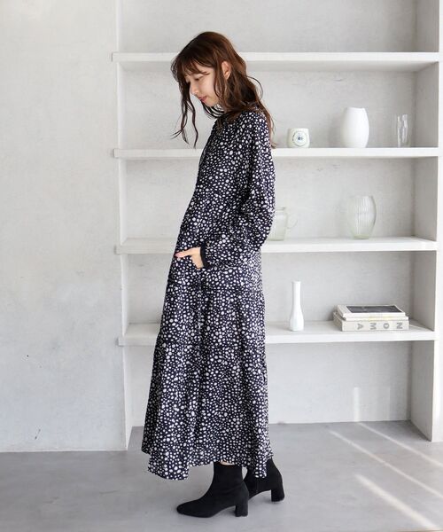 le.coeur blanc(ルクールブラン)の「Fanaka別注ランダムドットワンピース(ワンピース・レディース・ブラウン系その他2/ブラック系その他・38)」の18枚目の写真