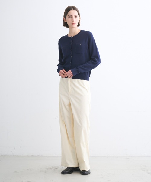 three dots（スリードッツ）の「エアーコットン カーディガン（カーディガン/ボレロ・レディース・ネイビー/グレー系その他/ブルー系その他・SMALL）」の12枚目の写真