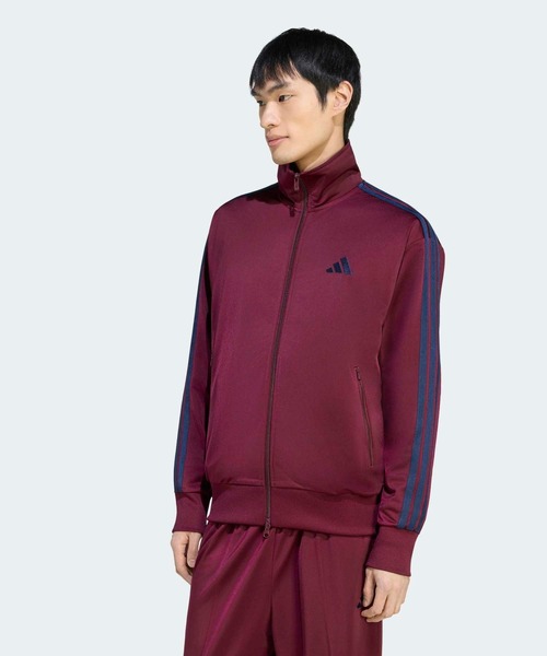 adidas(アディダス)の「スタジアム トリコット ルーズフィット トラックトップ(ジャージ) / アディダス adidas(ジャージ・メンズ・レッド・XX-LARGE/MEDIUM/SMALL/X-LARGE/X-SMALL/3XL/LARGE)」の1枚目の写真