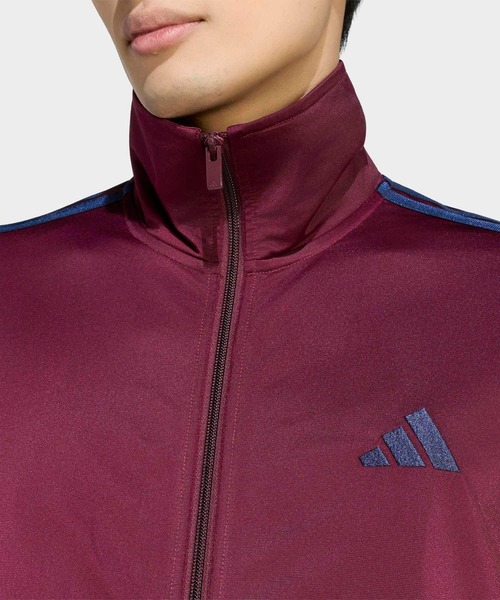 adidas(アディダス)の「スタジアム トリコット ルーズフィット トラックトップ(ジャージ) / アディダス adidas(ジャージ・メンズ・レッド・XX-LARGE/MEDIUM/SMALL/X-LARGE/X-SMALL/3XL/LARGE)」の3枚目の写真