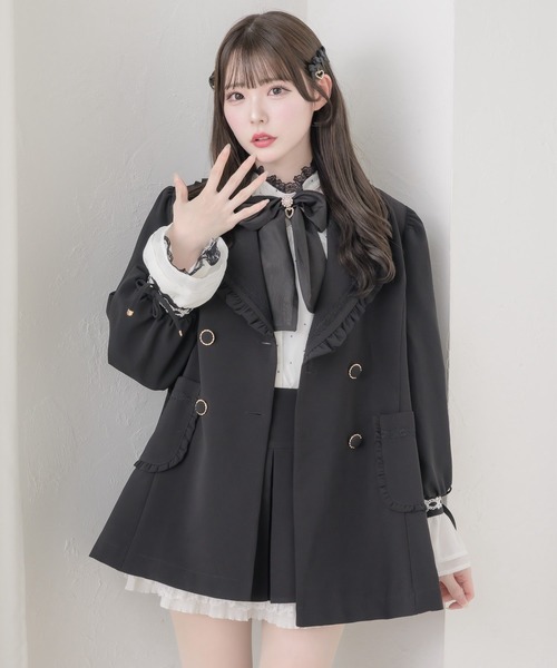 couture BY ROJITA(クチュールバイロジータ)の「【セットアップ対応】ダブルボタンテーラードジャケット(テーラードジャケット・レディース・ブラック/グレー/ブラウン・FREE)」の2枚目の写真