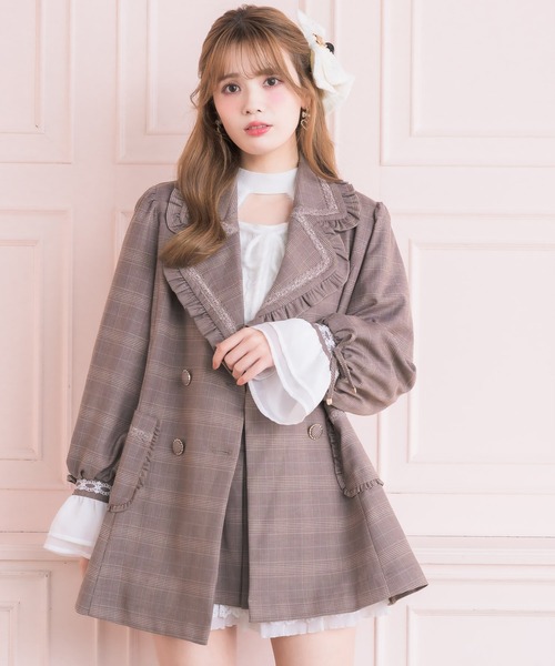 couture BY ROJITA(クチュールバイロジータ)の「【セットアップ対応】ダブルボタンテーラードジャケット(テーラードジャケット・レディース・ブラック/グレー/ブラウン・FREE)」の6枚目の写真