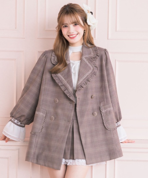 couture BY ROJITA(クチュールバイロジータ)の「【セットアップ対応】ダブルボタンテーラードジャケット(テーラードジャケット・レディース・ブラック/グレー/ブラウン・FREE)」の7枚目の写真