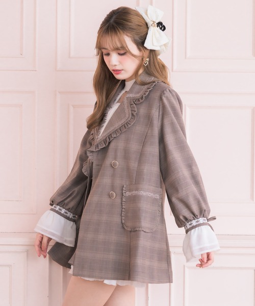 couture BY ROJITA(クチュールバイロジータ)の「【セットアップ対応】ダブルボタンテーラードジャケット(テーラードジャケット・レディース・ブラック/グレー/ブラウン・FREE)」の5枚目の写真