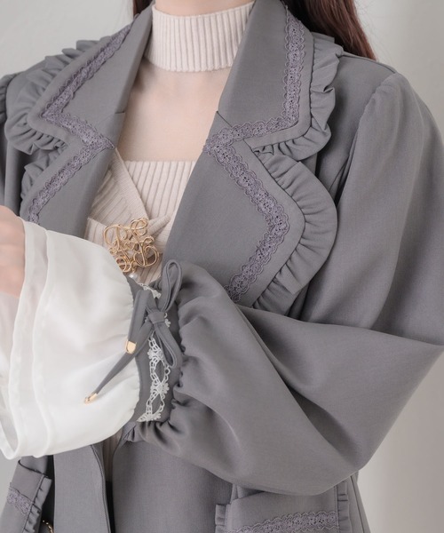 couture BY ROJITA(クチュールバイロジータ)の「【セットアップ対応】ダブルボタンテーラードジャケット(テーラードジャケット・レディース・ブラック/グレー/ブラウン・FREE)」の22枚目の写真
