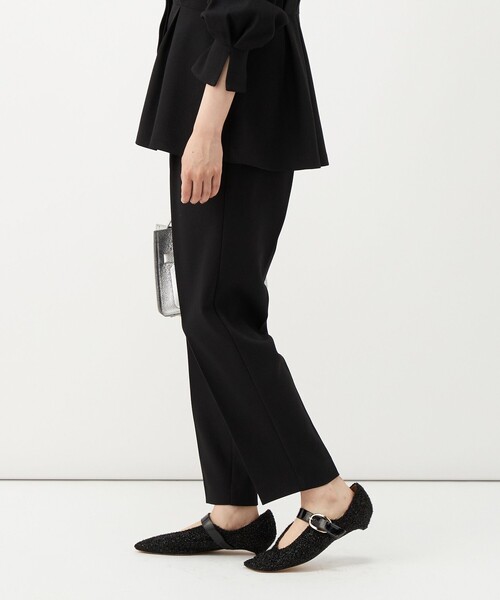NOLLEY’S(ノーリーズ)の「《セットアップ対応》ウォッシャブルウールライク1タックテーパードパンツ(その他パンツ・レディース・グレー/ブラック・38/36)」の12枚目の写真
