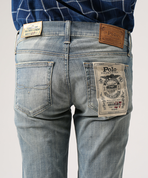 POLO RALPH LAUREN（ポロ ラルフ ローレン）の「Tompkins クロップド スキニー ジーンズ（デニムパンツ・レディース・ライトブルー・29/31/30/26/27/32/25/28/24）」の5枚目の写真