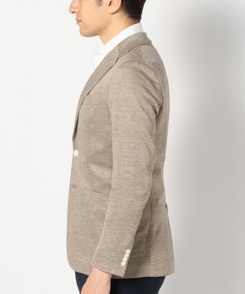 SHIPS（シップス）の「SD: メランジ ソリッド ジャージー ジャケット■（テーラードジャケット・メンズ・カーキ/オリーブ・50/46/48/52/42/44）」の4枚目の写真