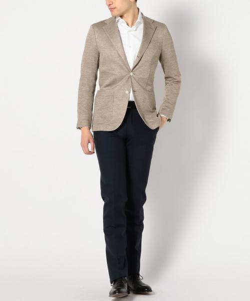 SHIPS（シップス）の「SD: メランジ ソリッド ジャージー ジャケット■（テーラードジャケット・メンズ・カーキ/オリーブ・50/46/48/52/42/44）」の6枚目の写真