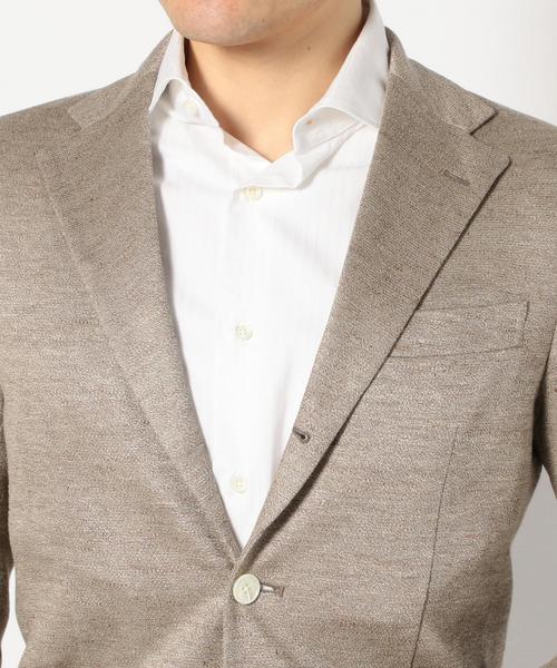 SHIPS（シップス）の「SD: メランジ ソリッド ジャージー ジャケット■（テーラードジャケット・メンズ・カーキ/オリーブ・50/46/48/52/42/44）」の7枚目の写真