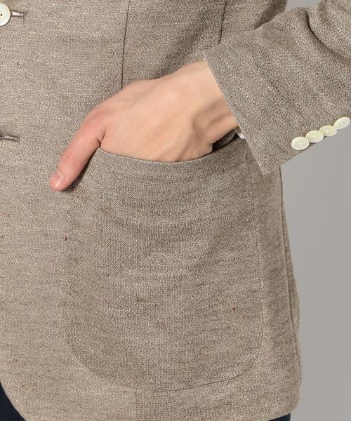 SHIPS（シップス）の「SD: メランジ ソリッド ジャージー ジャケット■（テーラードジャケット・メンズ・カーキ/オリーブ・50/46/48/52/42/44）」の10枚目の写真