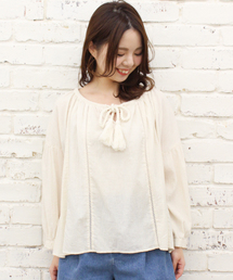 Kastane | 楊柳ハシゴレースブラウス(シャツ/ブラウス)