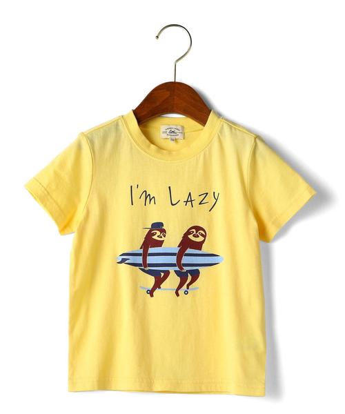 green label relaxing（グリーンレーベルリラクシング）の「【KIDS】コットン ナマケモノプリント Tシャツ ショートスリーブ◆（Tシャツ/カットソー・キッズ・オフホワイト/クリーム・105/135/125/115/95）」の11枚目の写真