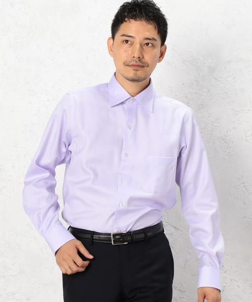 green label relaxing（グリーンレーベルリラクシング）の「E/IRON F/TWL WD シャツ◆（シャツ/ブラウス・メンズ・ライトブルー/ホワイト/ライラック・41cm/43cm/39cm/37cm/40cm/42cm/38cm）」の3枚目の写真
