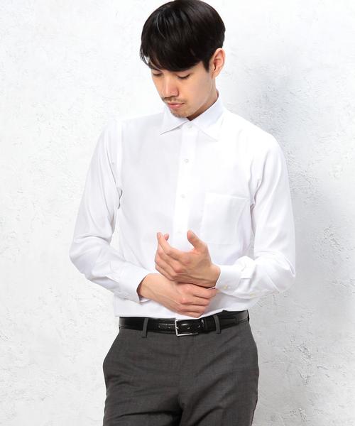 green label relaxing（グリーンレーベルリラクシング）の「E/IRON F/TWL WD シャツ◆（シャツ/ブラウス・メンズ・ライトブルー/ホワイト/ライラック・41cm/43cm/39cm/37cm/40cm/42cm/38cm）」の2枚目の写真