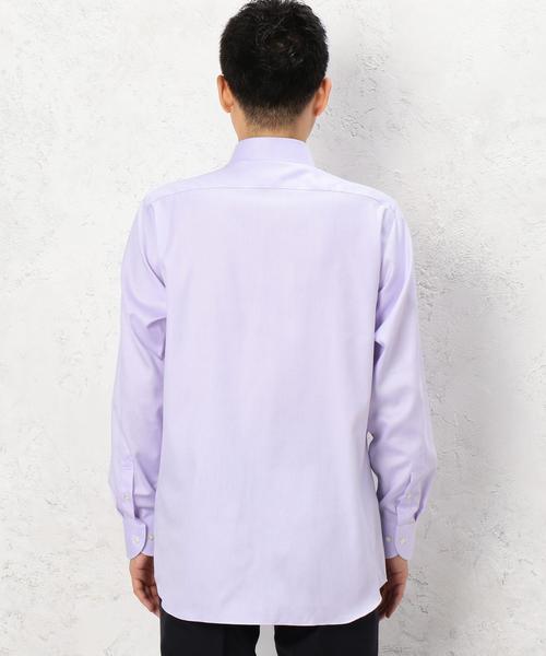 green label relaxing（グリーンレーベルリラクシング）の「E/IRON F/TWL WD シャツ◆（シャツ/ブラウス・メンズ・ライトブルー/ホワイト/ライラック・41cm/43cm/39cm/37cm/40cm/42cm/38cm）」の4枚目の写真